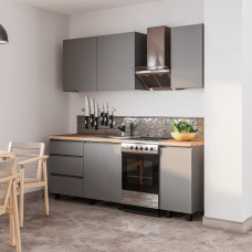 Кухня Асти 1,6м Графит